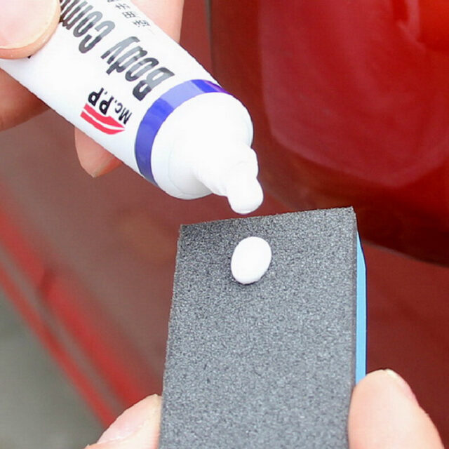 Car Scratch Hiding Polishing Paste with Sponge Automobiles & Motorcycles Car Wash & Maintenance
