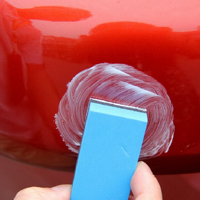 Car Scratch Hiding Polishing Paste with Sponge Automobiles & Motorcycles Car Wash & Maintenance