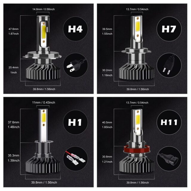 Mini LED Car Headlight Bulbs Automobiles & Motorcycles Car Lights