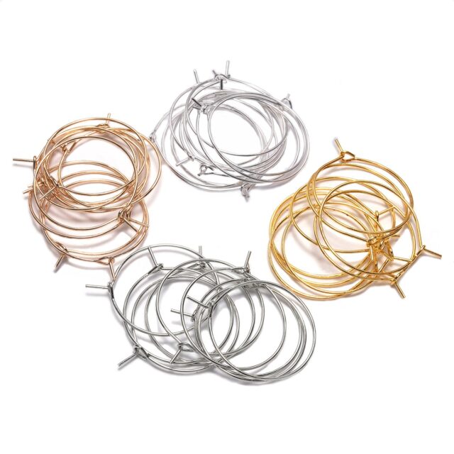 Metal Hoop Components for Earrings Arts, Crafts & Hobbies Beads & Jewelry Making Jewelry Findings & Components