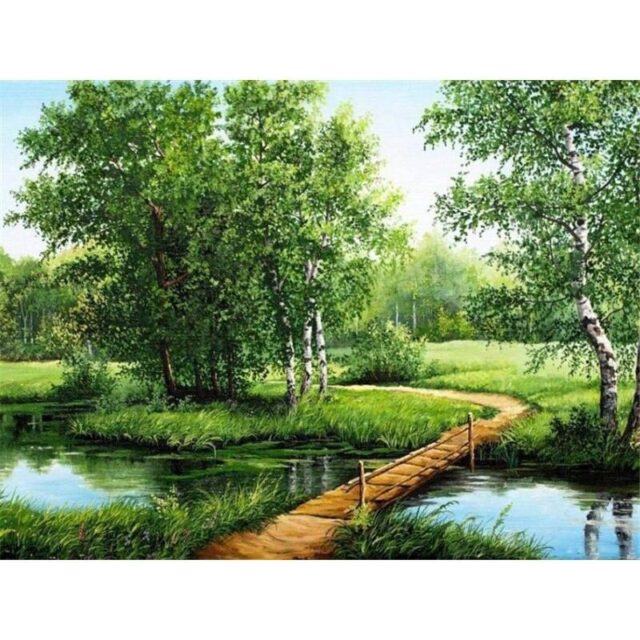 Collection of Tranquil Landscape 5D Diamond Painting Kits Art Sets Arts, Crafts & Hobbies Painting