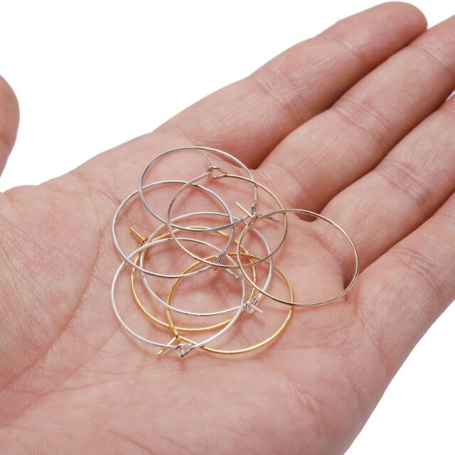 Metal Hoop Components for Earrings Arts, Crafts & Hobbies Beads & Jewelry Making Jewelry Findings & Components