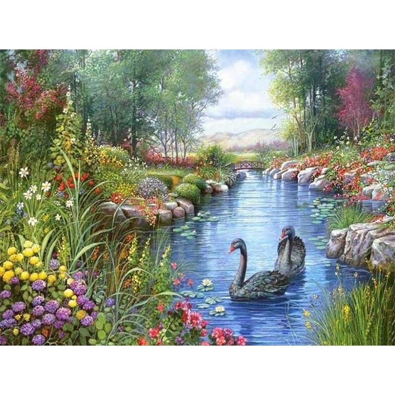 Collection of Tranquil Landscape 5D Diamond Painting Kits