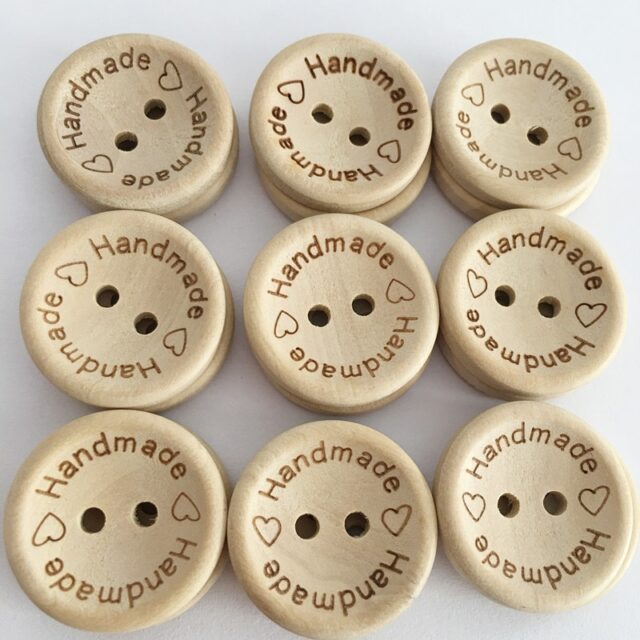 Handmade Wooden Sewing Buttons Arts, Crafts & Hobbies Buttons Sewing