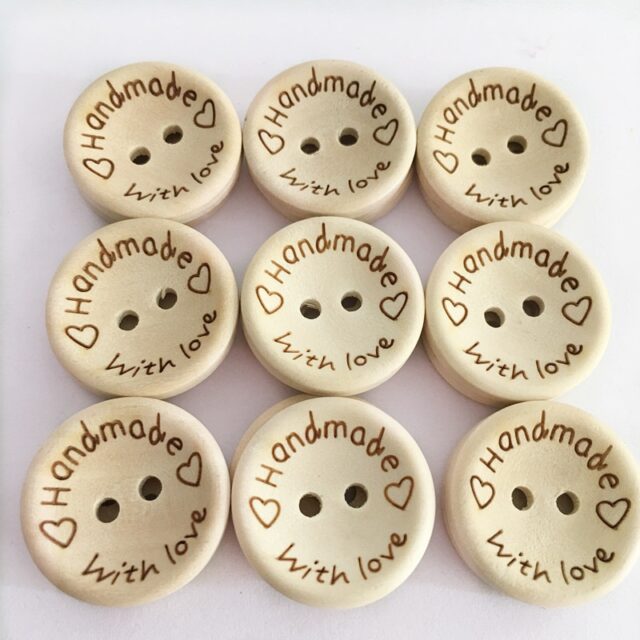 Handmade Wooden Sewing Buttons Arts, Crafts & Hobbies Buttons Sewing