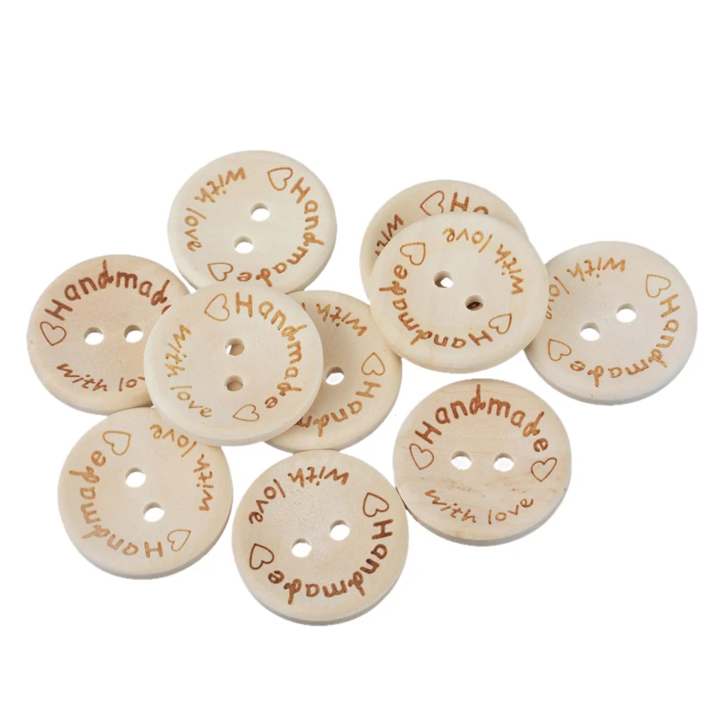 Handmade Wooden Sewing Buttons