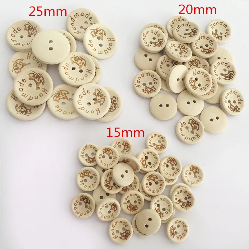 Handmade Wooden Sewing Buttons