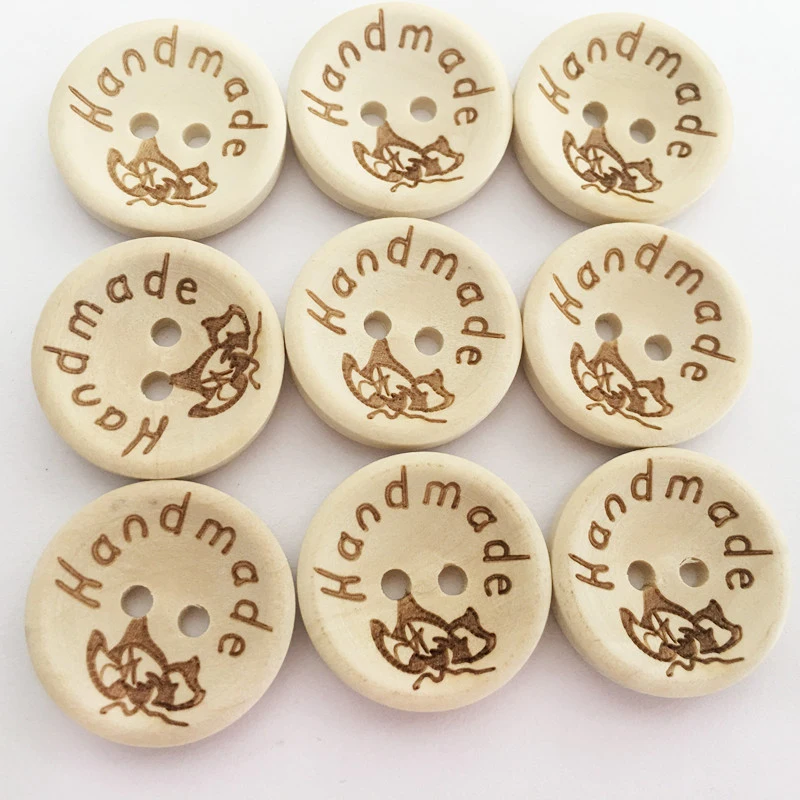 Handmade Wooden Sewing Buttons