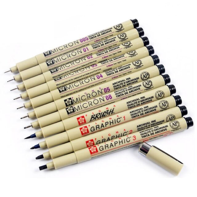 Micron Pigment Liner for Sketching Art Markers Arts, Crafts & Hobbies Painting