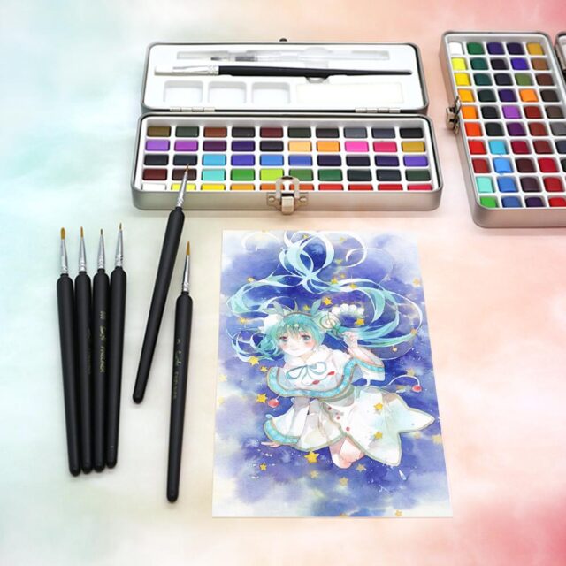 Portable Watercolor Paint Set Arts, Crafts & Hobbies Painting Paints