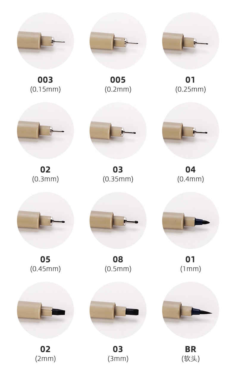 Micron Pigment Liner for Sketching