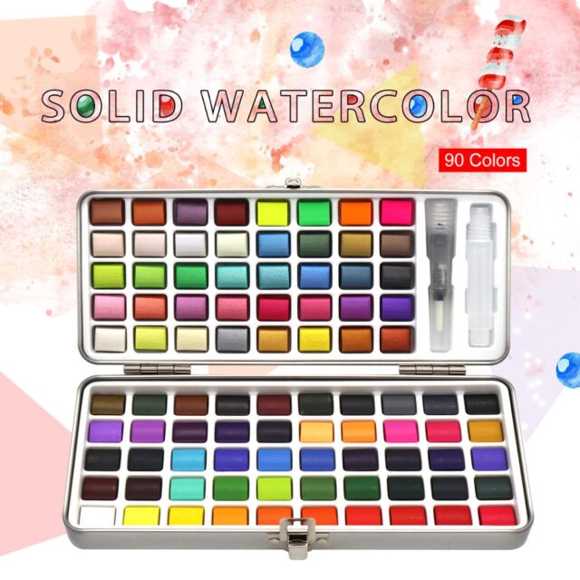 72-90 Color Solid Watercolor Paint Arts, Crafts & Hobbies Painting Paints