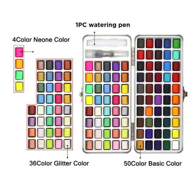 72-90 Color Solid Watercolor Paint Arts, Crafts & Hobbies Painting Paints