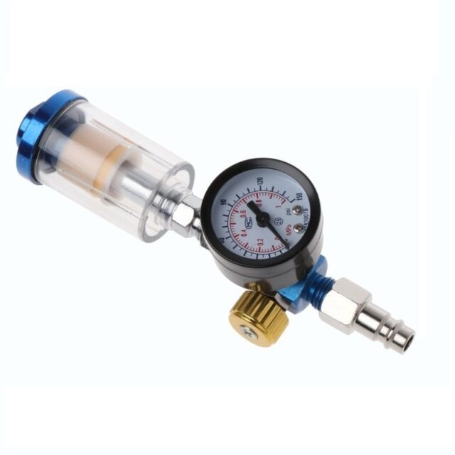 Spray Gun Air Regulator Gauge, In-line Water Trap Filter and Adapter Arts, Crafts & Hobbies Other Painting Supplies Painting