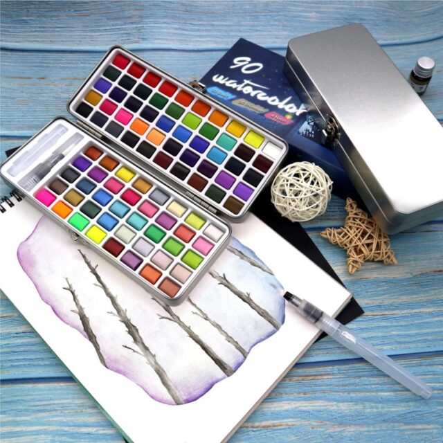 72-90 Color Solid Watercolor Paint Arts, Crafts & Hobbies Painting Paints