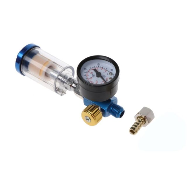 Spray Gun Air Regulator Gauge, In-line Water Trap Filter and Adapter Arts, Crafts & Hobbies Other Painting Supplies Painting