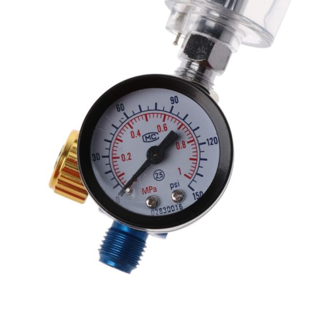 Spray Gun Air Regulator Gauge, In-line Water Trap Filter and Adapter Arts, Crafts & Hobbies Other Painting Supplies Painting