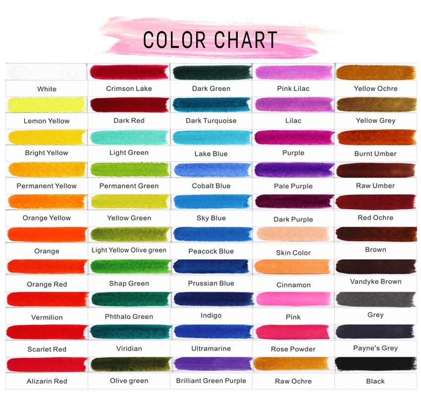 72-90 Color Solid Watercolor Paint