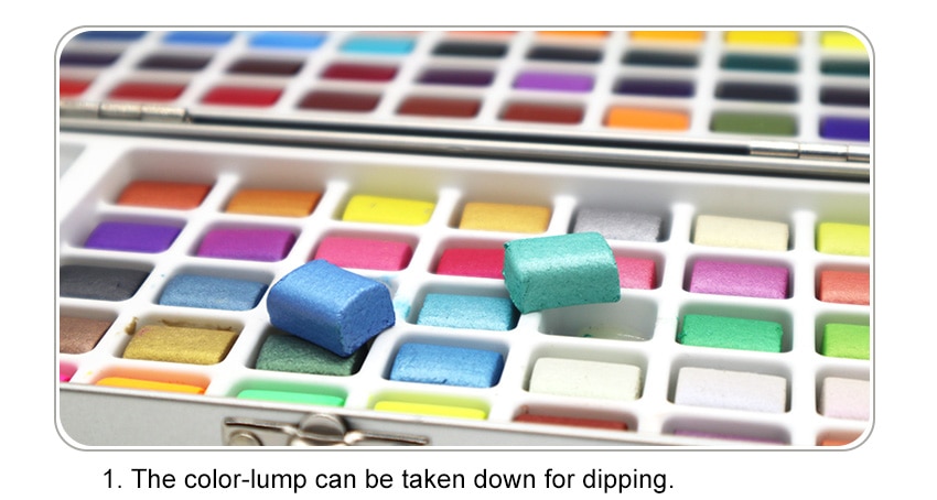 72-90 Color Solid Watercolor Paint