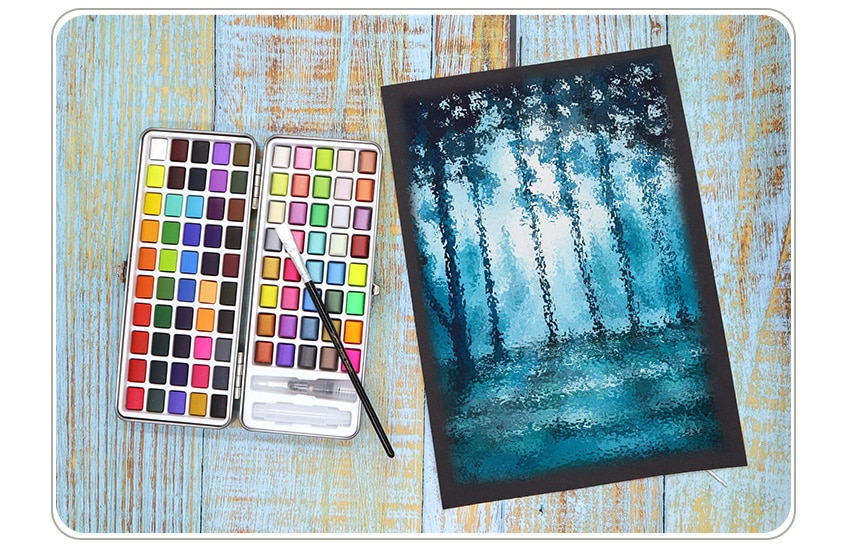 72-90 Color Solid Watercolor Paint