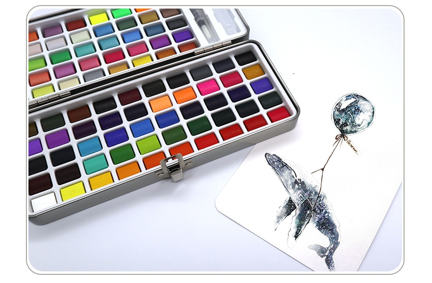 72-90 Color Solid Watercolor Paint