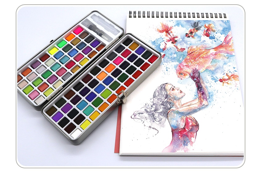 72-90 Color Solid Watercolor Paint