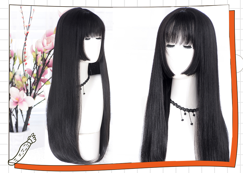 Long Straight Hair Cosplay Wig