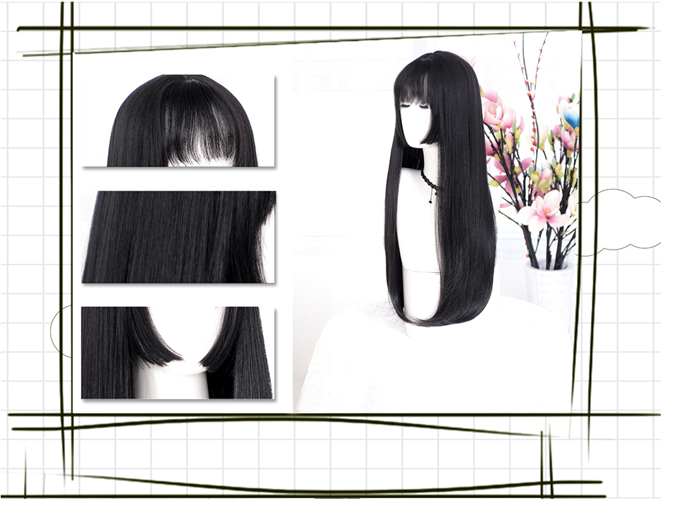Long Straight Hair Cosplay Wig