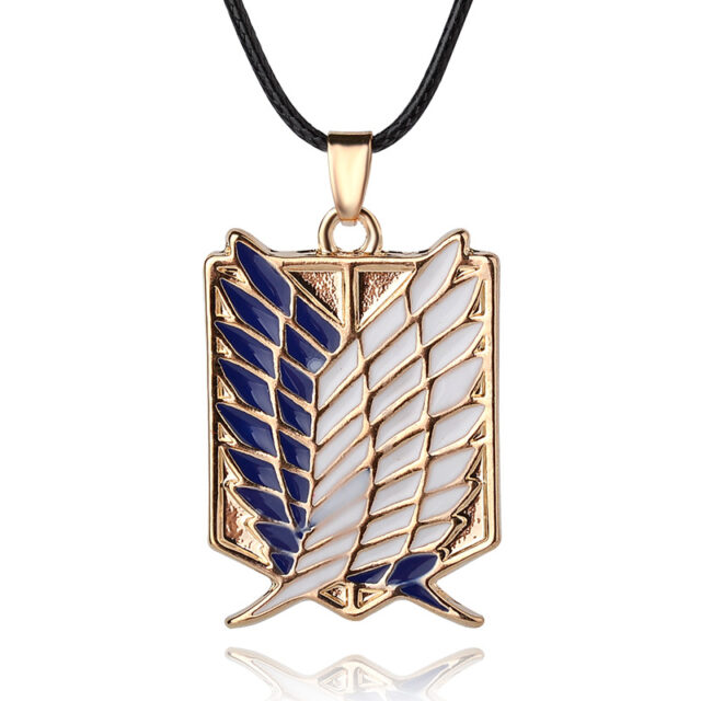 Attack On Titan Anime Wings Of Liberty Emblem Necklace Anime Jewelry & Watches