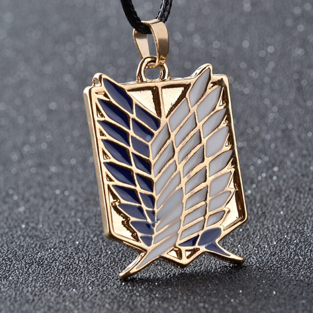 Attack On Titan Anime Wings Of Liberty Emblem Necklace Anime Jewelry & Watches