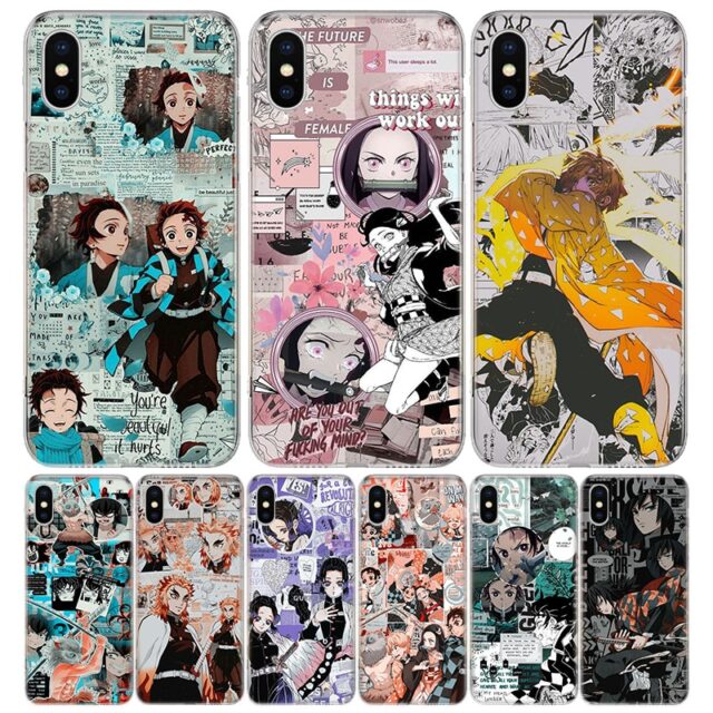 Kimetsu No Yaiba Demon Slayer Phone Case for iPhone Anime Phone Cases