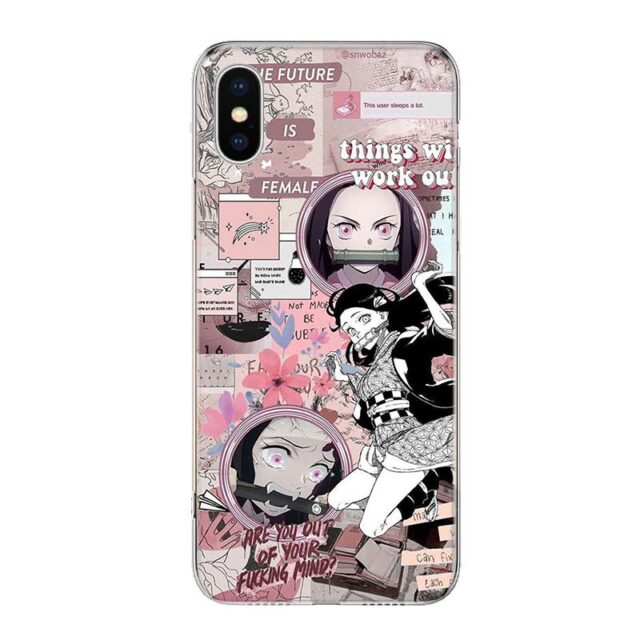 Kimetsu No Yaiba Demon Slayer Phone Case for iPhone Anime Phone Cases