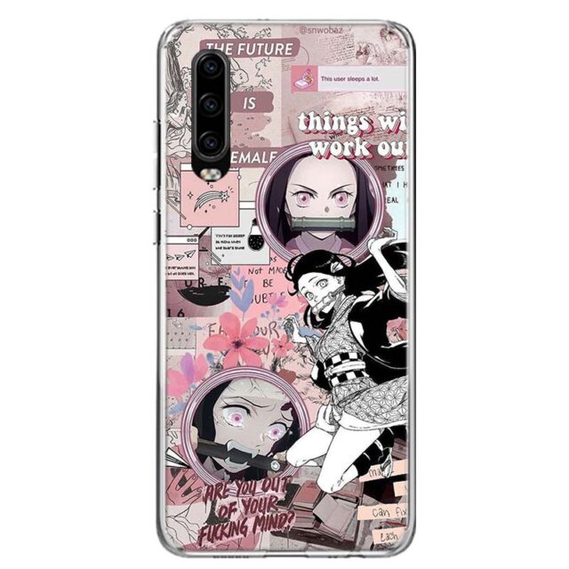 Kimetsu No Yaiba Demon Slayer Phone Case for Huawei Mate, M & P-series Anime Phone Cases
