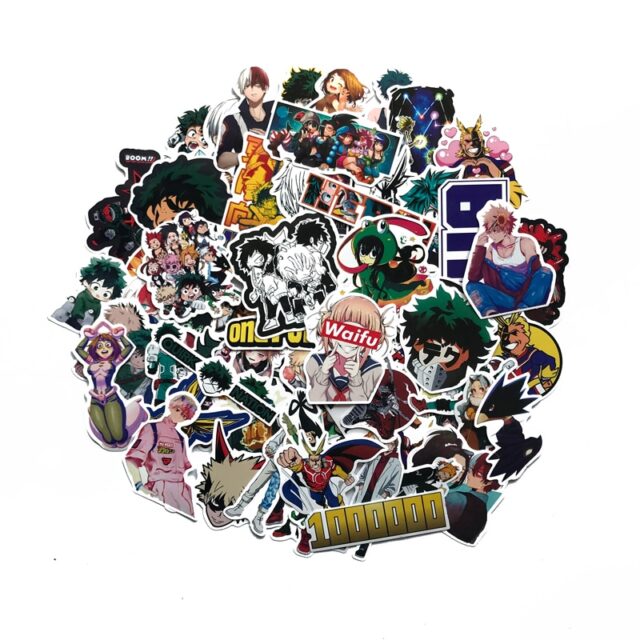 My Hero Academy Themed Stickers Anime Stationery
