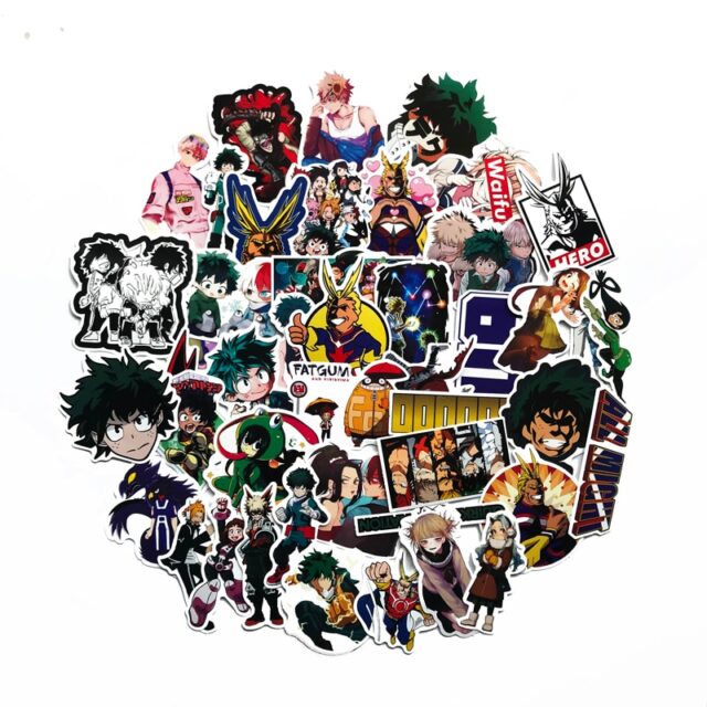 My Hero Academy Themed Stickers Anime Stationery