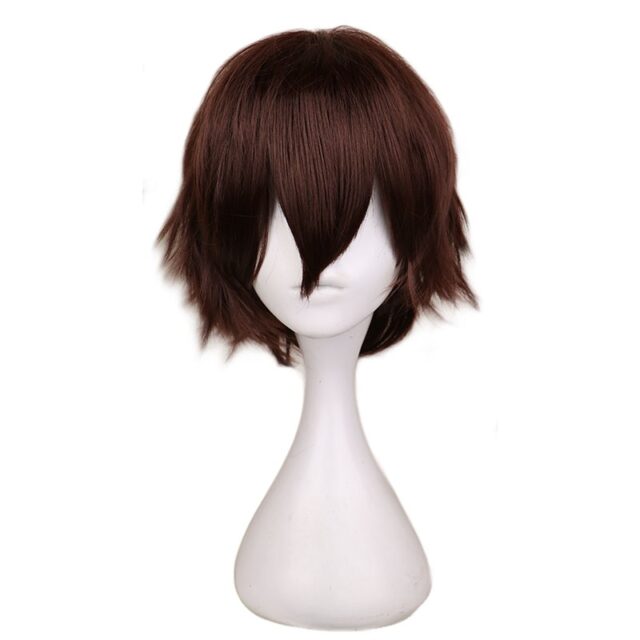 Men’s Short Dark Brown Hair Cosplay Wig Anime Cosplay