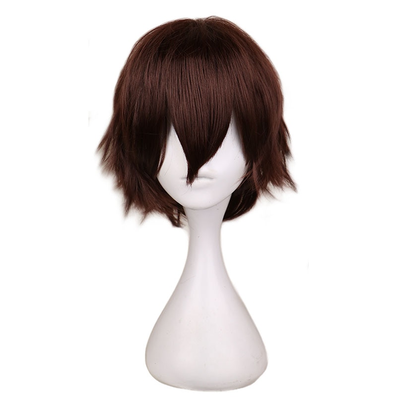 Men's Short Dark Brown Hair Cosplay Wig