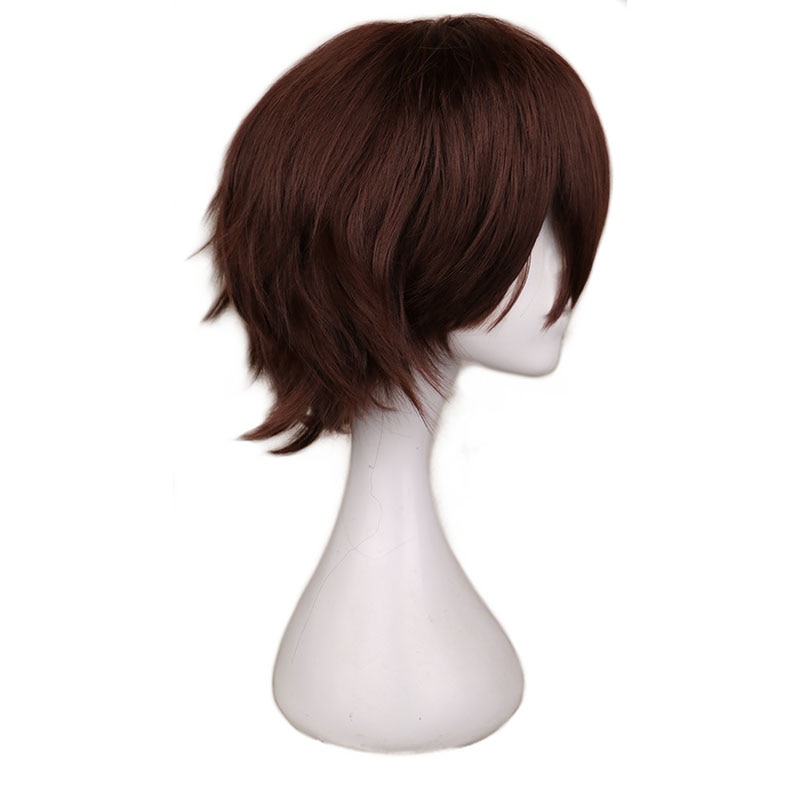 Men's Short Dark Brown Hair Cosplay Wig