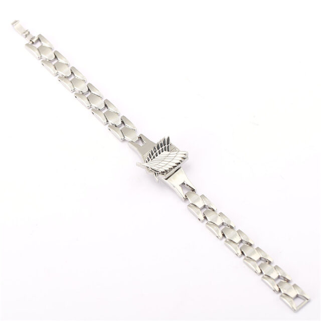 Attack On Titan Anime Chain Link Bracelet Anime Jewelry & Watches