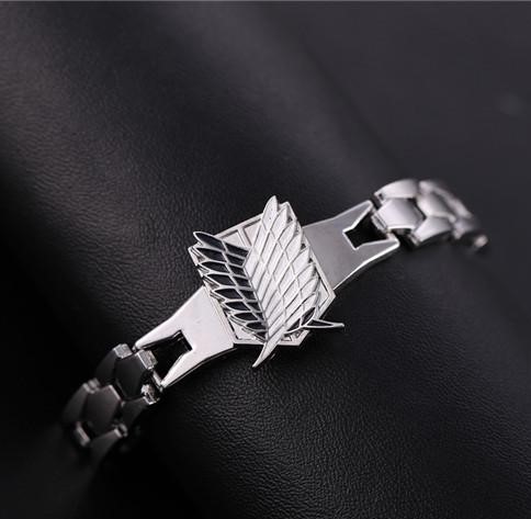 Attack On Titan Anime Chain Link Bracelet Anime Jewelry & Watches