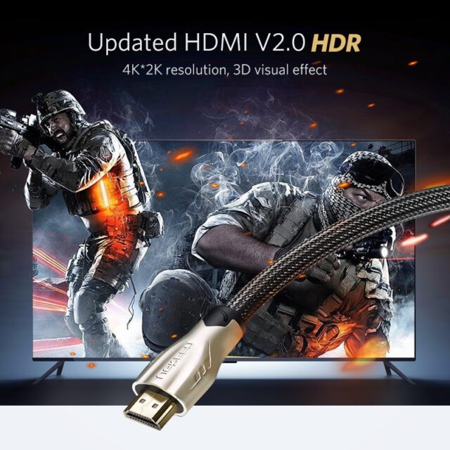 4K HDMI to HDMI 2.0 Cable Cord for PS4 and Apple TV Cables & Connectors Computers & Tablets