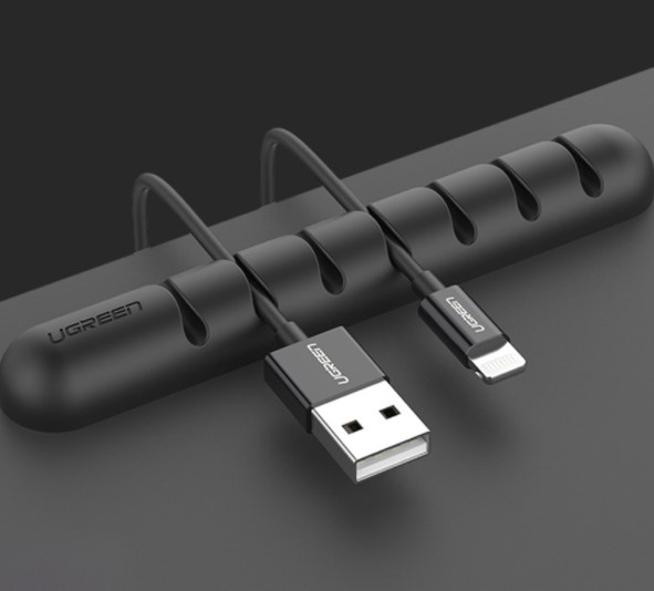 2 Pcs Flexible Silicone Cable Organizer Cables & Connectors Computers & Tablets