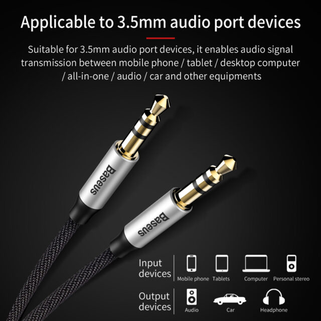 AUX Cable 3.5 mm, 0.5m – 1.5m Cables & Connectors Computers & Tablets