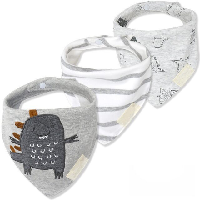 Colorful Waterproof Baby Bibs 3 pcs Set Baby & Mother Care Baby Feeding Bibs