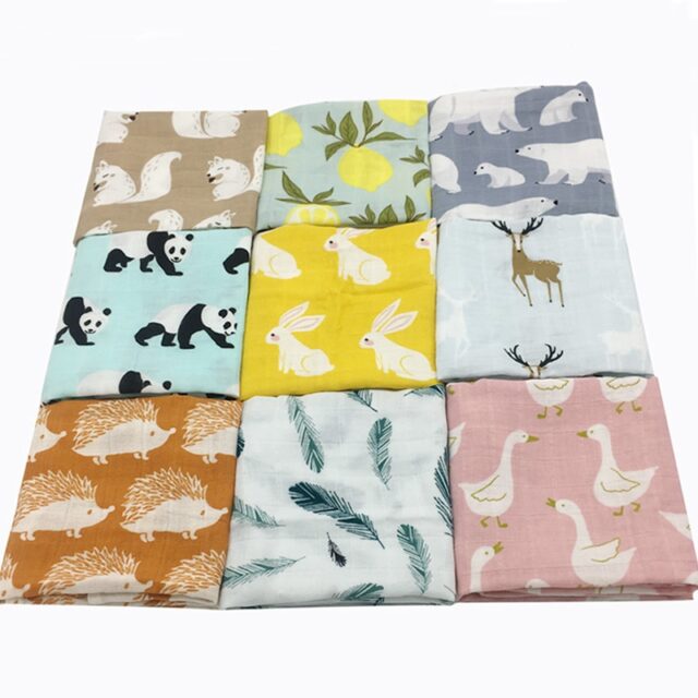 Organic Cotton Baby Blanket Baby & Mother Care Baby Bedding Swaddle Blankets