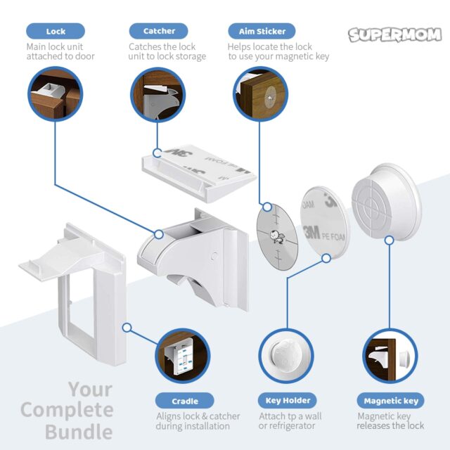 Magnetic Child Lock Protection Baby & Mother Care Baby Safety Cabinet Locks & Straps