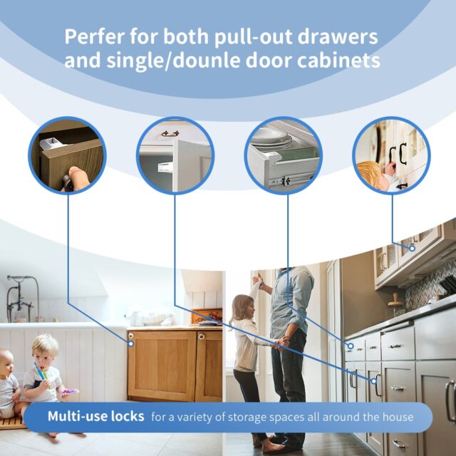 Magnetic Child Lock Protection Baby & Mother Care Baby Safety Cabinet Locks & Straps