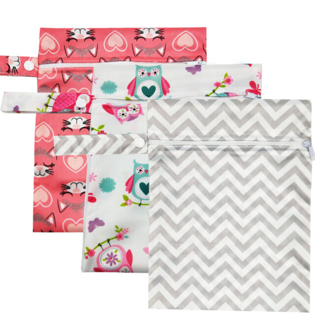 Reusable Colorful Printed Zipper Baby Diaper Bag Activity & Gear Baby & Mother Care Strollers Accessories