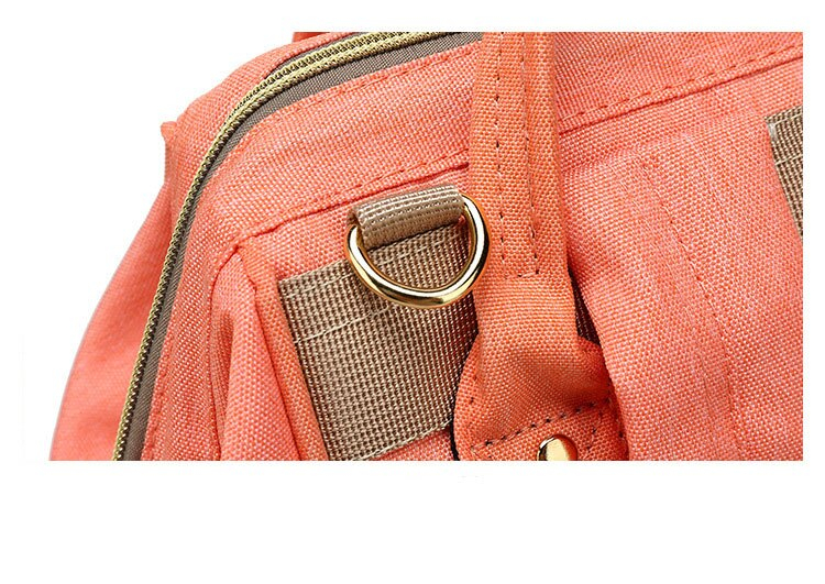 Large Capacity Canvas Nappy Bag