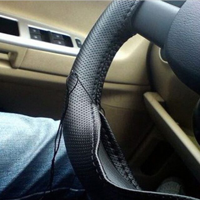 DIY Perforated Car Steering Wheel Cover Automobiles & Motorcycles Interior Accessories